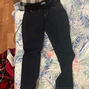 These are dark blue school jeggings